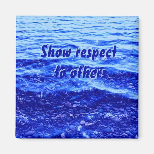 Superior Blue Reflection in Foto Magnet (Vorne)