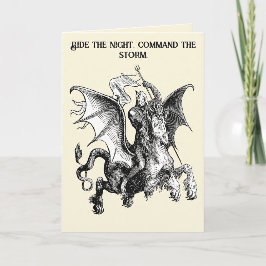 Superior Demon On Serpent Holding A Standard Karte (Vorderseite)