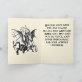 Superior Demon On Serpent Holding A Standard Karte (Innenseite)