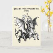 Superior Demon On Serpent Holding A Standard Karte (Gelbe Blume)