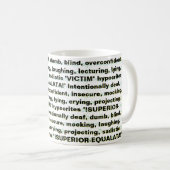 "!SUPERIOR-EQUALATAA!" KAFFEETASSE (VorderseiteRechts)