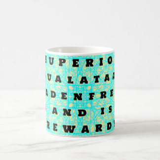"SUPERIOR - EQUALATAAA" SCHADENFREUDE! KAFFEETASSE