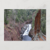 Superior Falls Michigans obere Halbinsel Postkarte (Vorderseite)