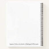 Superior Falls Notebook Notizblock (Rückseite)