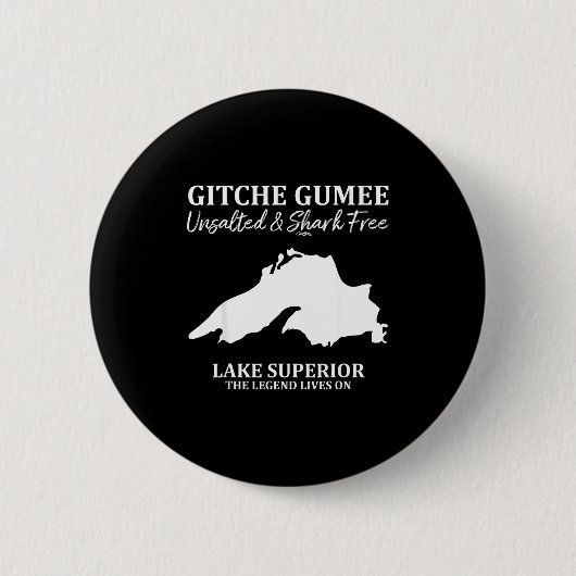 Superior, Great Lake, Gitche Gumee Apparel Lakes Button (Vorderseite)