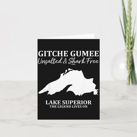 Superior, Great Lake, Gitche Gumee Apparel Lakes Karte (Vorderseite)