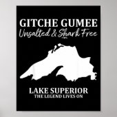 Superior, Great Lake, Gitche Gumee Apparel Lakes Poster (Vorne)