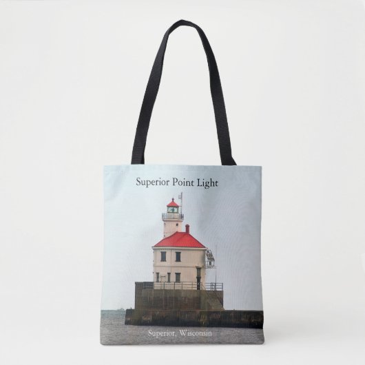 Superior Point Lighthouse auf der ganzen Tasche (Vorderseite)