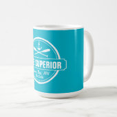 Superior-See, Sonderstadt, Name, Anker, Paddel Kaffeetasse (VorderseiteRechts)