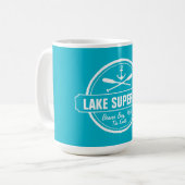 Superior-See, Sonderstadt, Name, Anker, Paddel Kaffeetasse (Vorderseite Links)