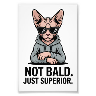 Superior Sphynx Cat Sarcastic Attitude Art Fotodruck