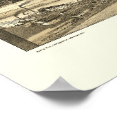 Superior, WI Panorama Karte - 1883 Poster (Ecke)