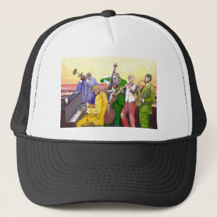 Superjazz-Band Hut Truckerkappe