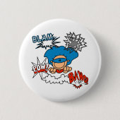 Superjunge Blam Knall-Kriegsgefangen Button (Vorderseite)