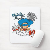 Superjunge Blam Knall-Kriegsgefangen Mousepad (Mit Mouse)