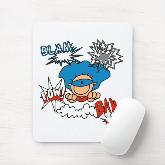 Superjunge Blam Knall-Kriegsgefangen Mousepad (Mit Mouse)