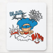 Superjunge Blam Knall-Kriegsgefangen Mousepad (Vorne)