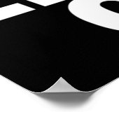 superkalifragilisticellisticellidolidosiertes Schw Poster (Ecke)