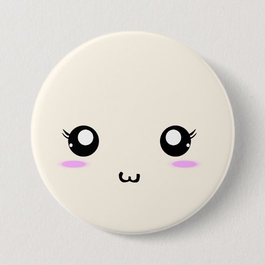 SuperKawaii Emoji Knopf Button (Vorderseite)