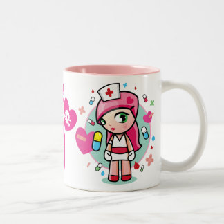 Superkawaii Krankenschwester Zweifarbige Tasse