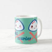 SuperKawaii Musubi Mord-Tasse Kaffeetasse (VorderseiteRechts)