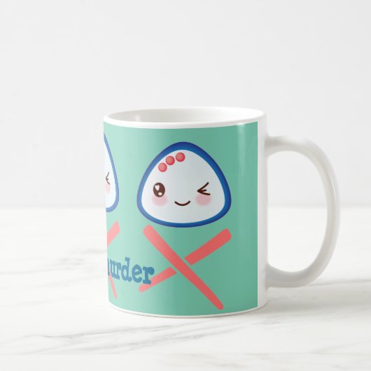 SuperKawaii Musubi Mord-Tasse Kaffeetasse (Rechts)