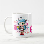 Superkawaiii Krankenschwester Kaffeetasse (Links)