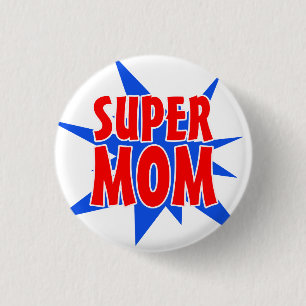 Superknopf der Mama-Mutter Tages Button
