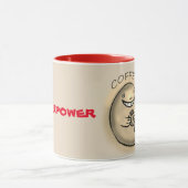 Superkraft der Coffee Wal-Tasse Tasse (Zentrum)