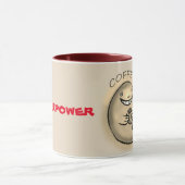 Superkraft des Kaffeewals Tasse (Zentrum)