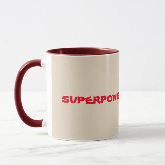 Superkraft des Kaffeewals Tasse (Links)