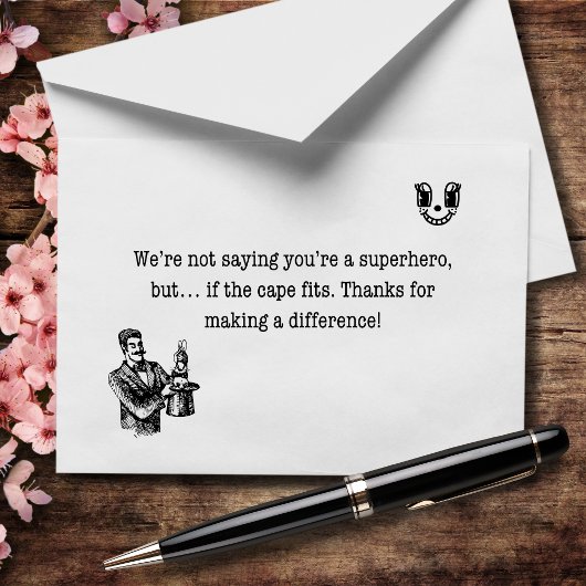 Superkräfte nicht erforderlich, aber geschätzt dankeskarte