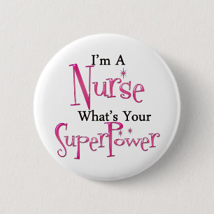 Superkrankenschwester Button