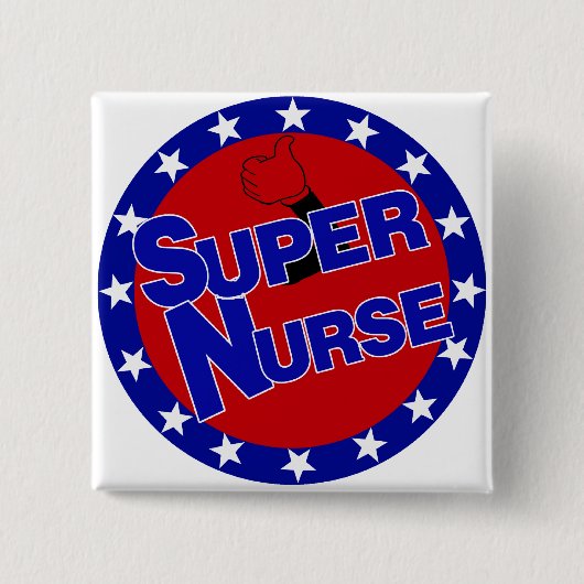 SUPERkrankenschwester-DAUMEN-OBEN - ERMUTIGUNG Button (Vorderseite)
