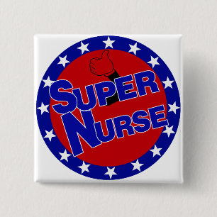 SUPERkrankenschwester-DAUMEN-OBEN - ERMUTIGUNG Button