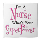 Superkrankenschwester Fliese (Vorderseite)