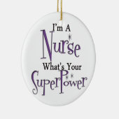 Superkrankenschwester Keramik Ornament (Rechts)