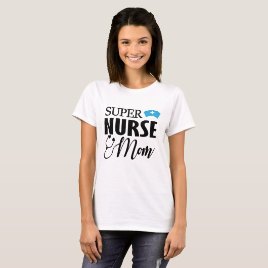 SUPERkrankenschwester-MAMA! T-Shirt (Vorne ganz)