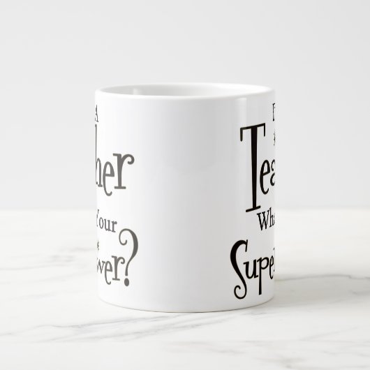 Superlehrer Jumbo-Tasse (Vorderseite)