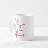 Superlehrer Kaffeetasse (Vorderseite Links)