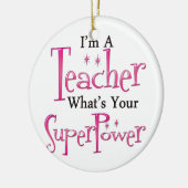 Superlehrer Keramik Ornament (Links)