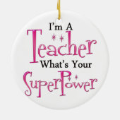 Superlehrer Keramik Ornament (Hinten)