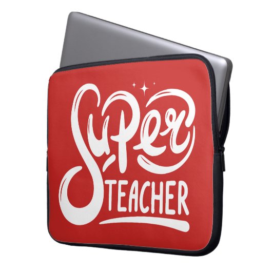 Superlehrer Laptopschutzhülle (Vorderseite Links)