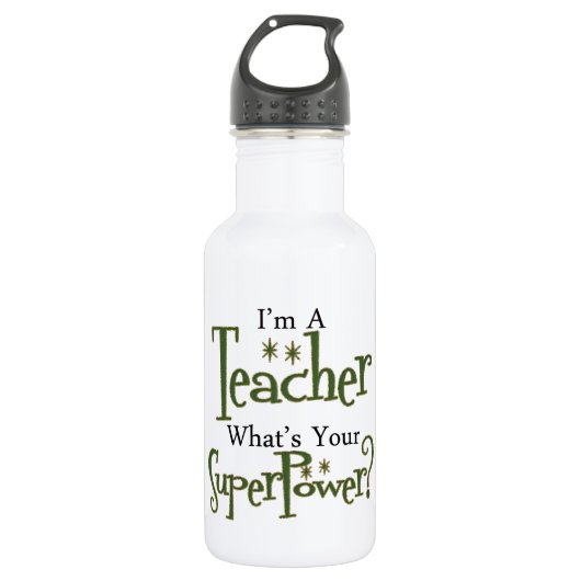 Superlehrer Trinkflasche (Vorderseite)