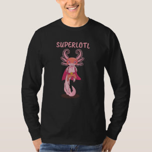 SuperLotl-sweet Axolotl Alien Hero T-Shirt