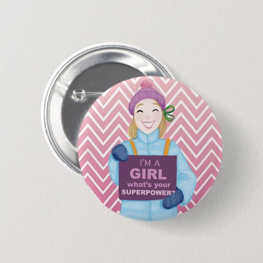 Supermacht Button (Vorne & Hinten)