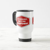 Supermacht Custom Travel Mug Reisebecher (Vorderseite Links)