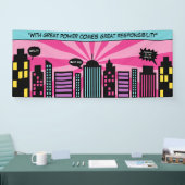 Supermädchen Banner (Messe)