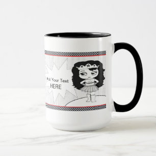 Supermädchen-Kaffee-Tasse Tasse