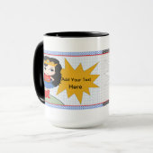 Supermädchen-Kaffee-Tasse Tasse (Vorderseite Links)